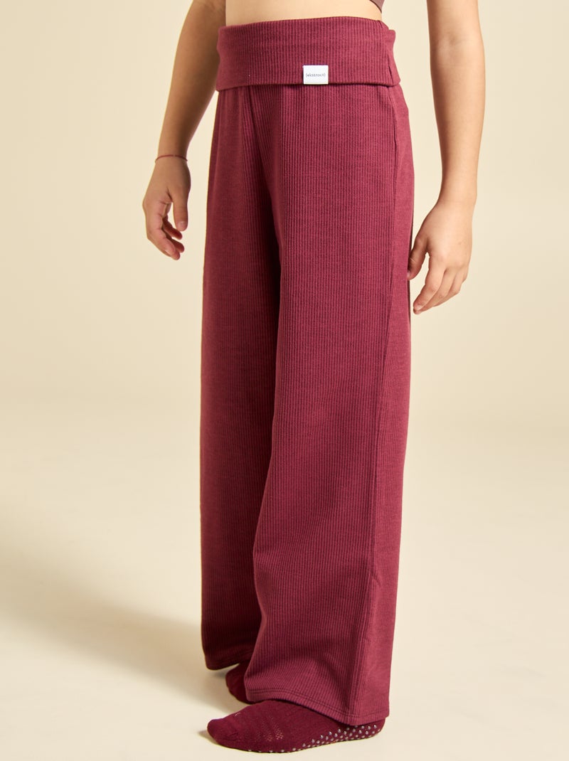 Pantalón de chándal ancho multideporte (ekstract) Rojo - Kiabi