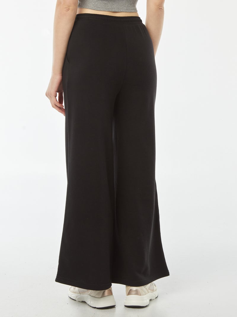 Pantalón de chándal ancho negro - Kiabi