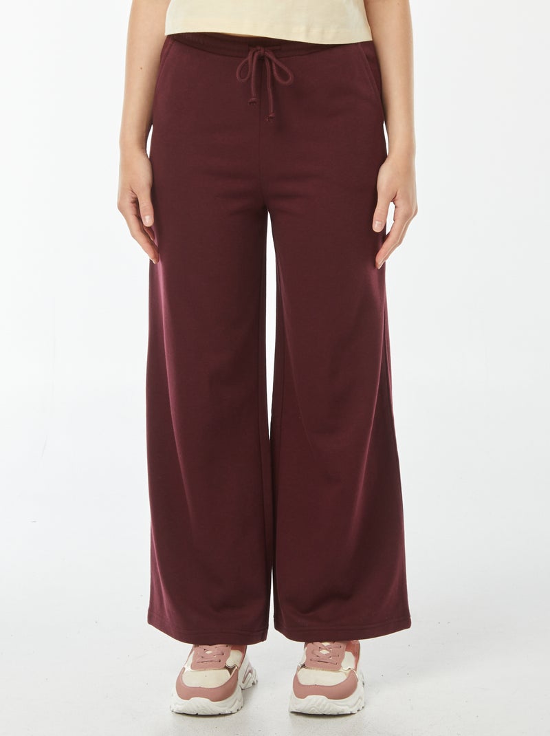 Pantalón de chándal ancho rojo - Kiabi