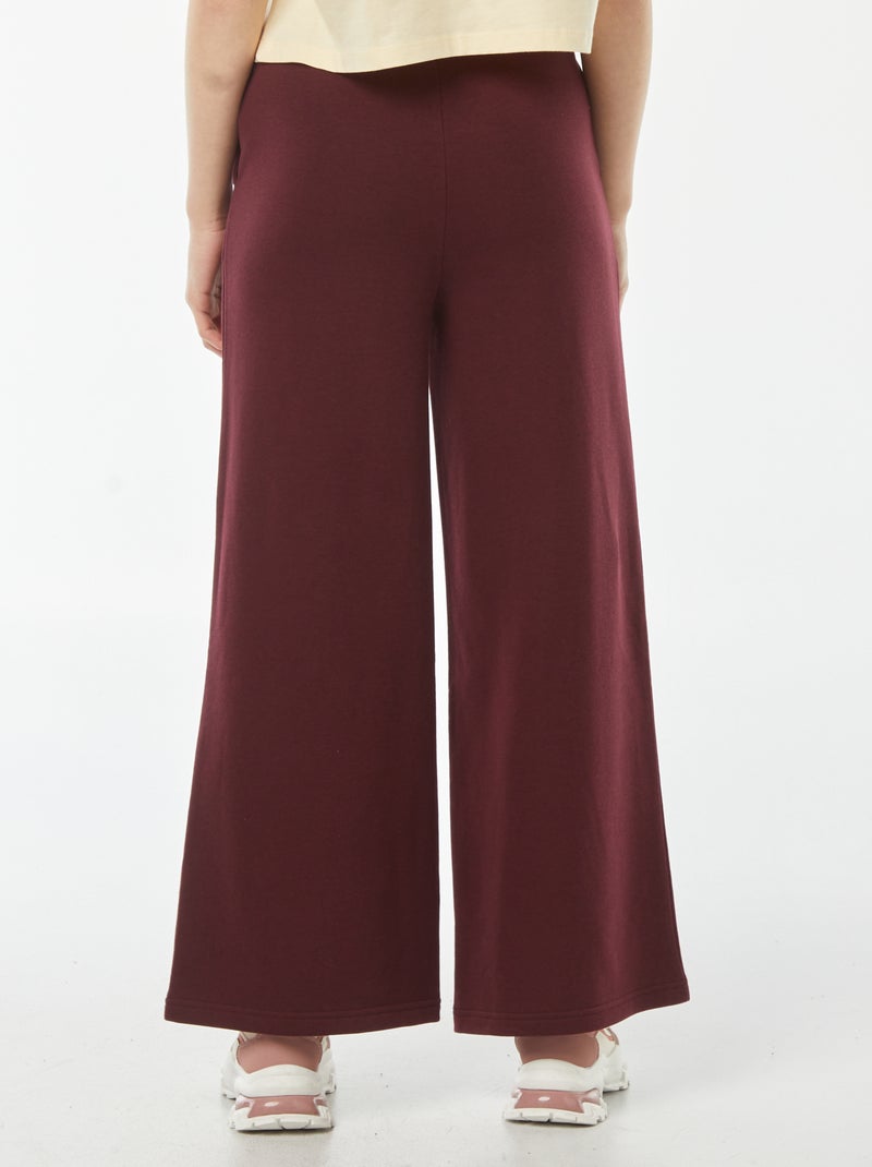 Pantalón de chándal ancho rojo - Kiabi