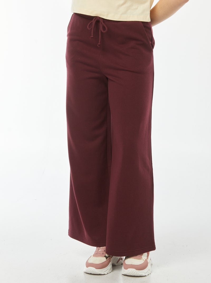 Pantalón de chándal ancho rojo - Kiabi