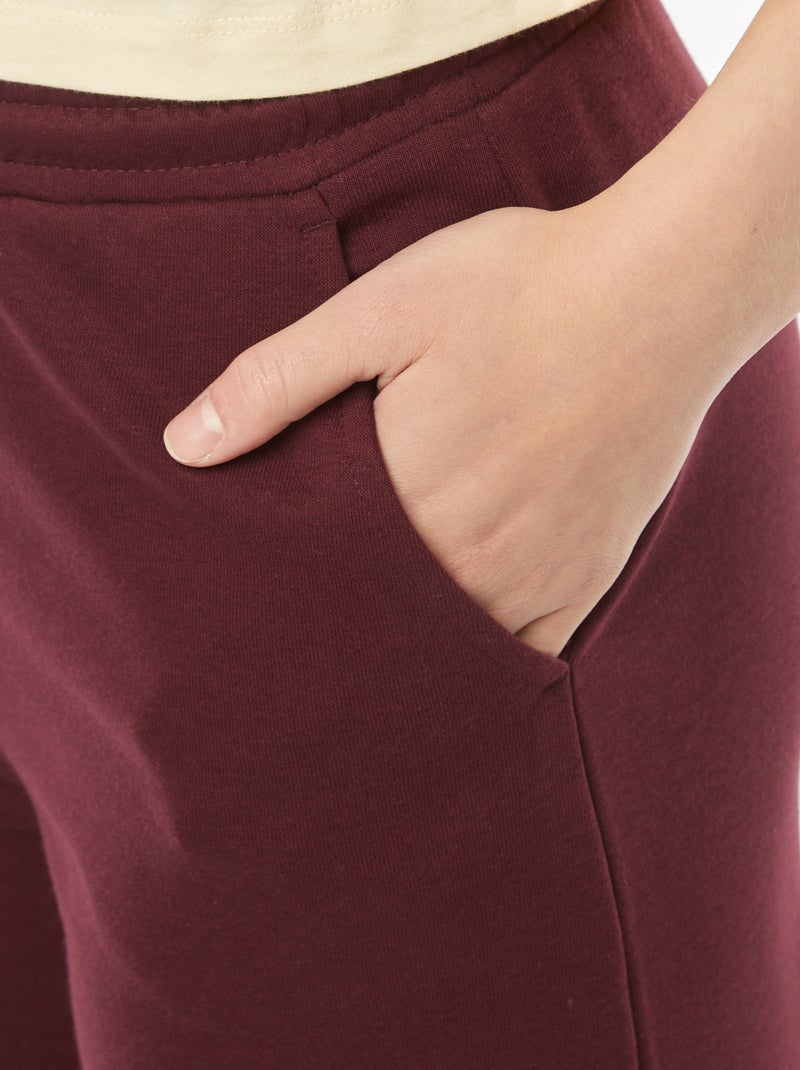 Pantalón de chándal ancho rojo - Kiabi