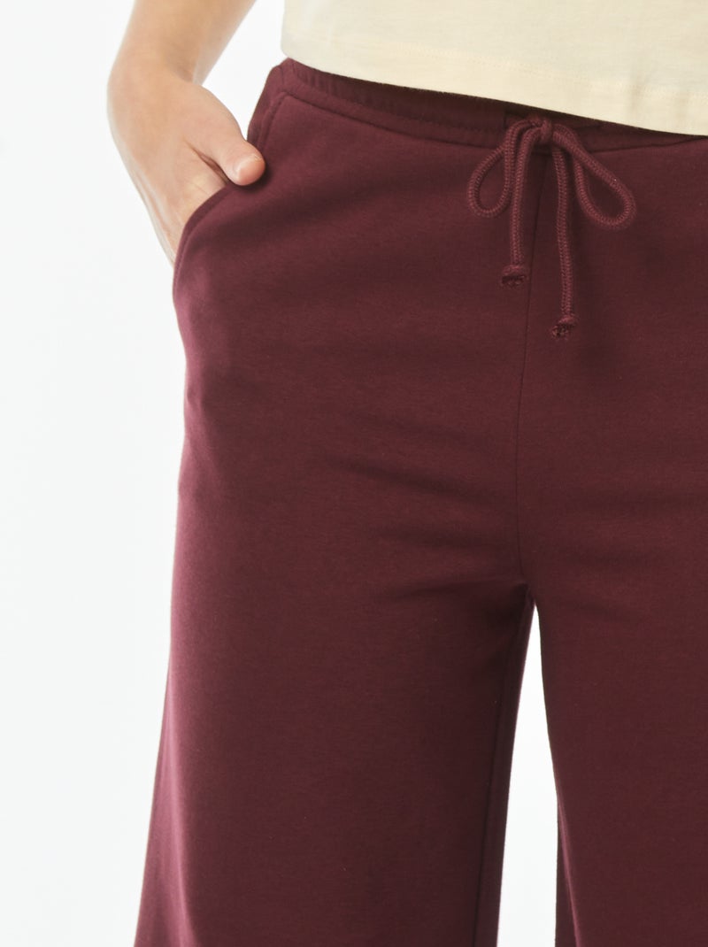 Pantalón de chándal ancho rojo - Kiabi