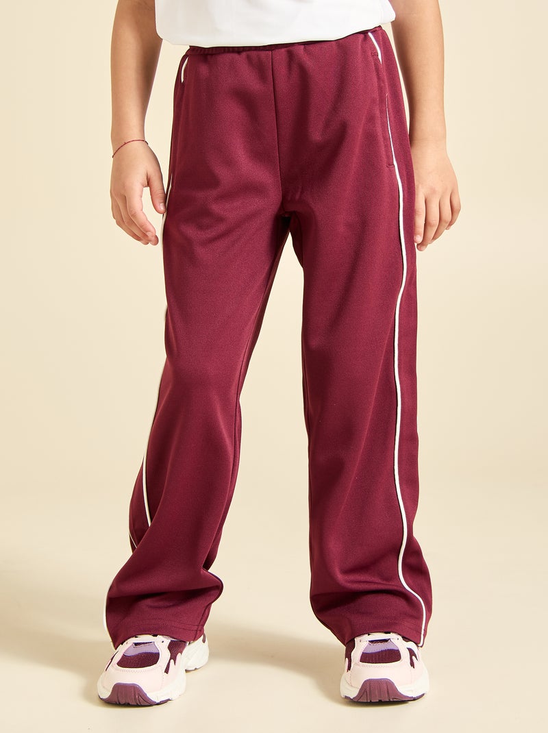 Pantalón de chándal ancho Rojo - Kiabi