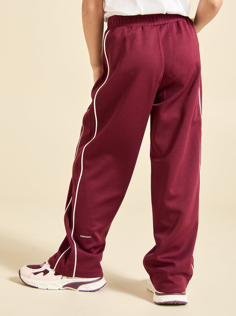 Pantalón de chándal ancho Rojo - Kiabi