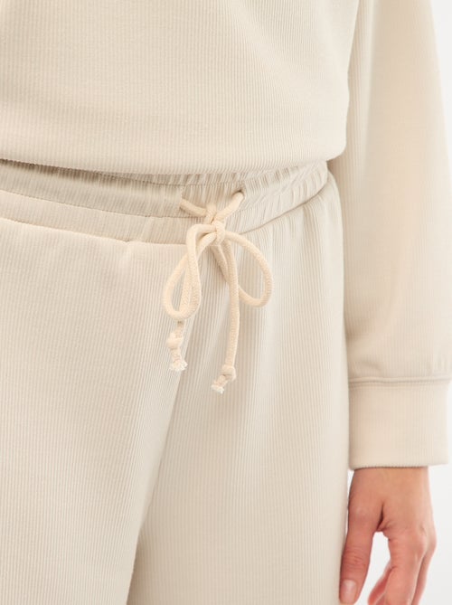 Pantalón de chándal ancho y suave - Kiabi