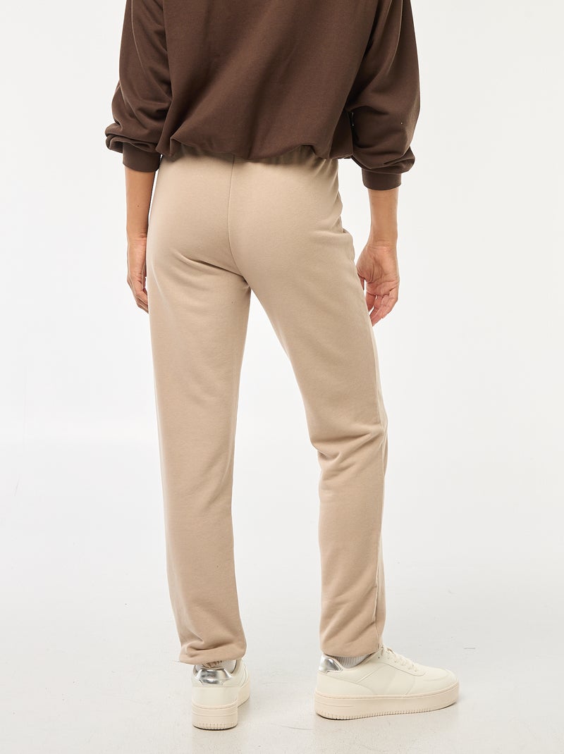 Pantalón de chándal básico Beige - Kiabi