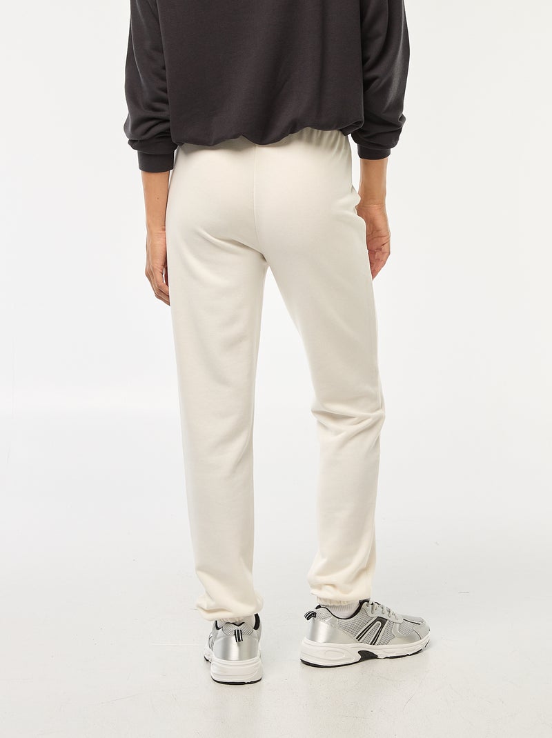 Pantalón de chándal básico Blanco - Kiabi