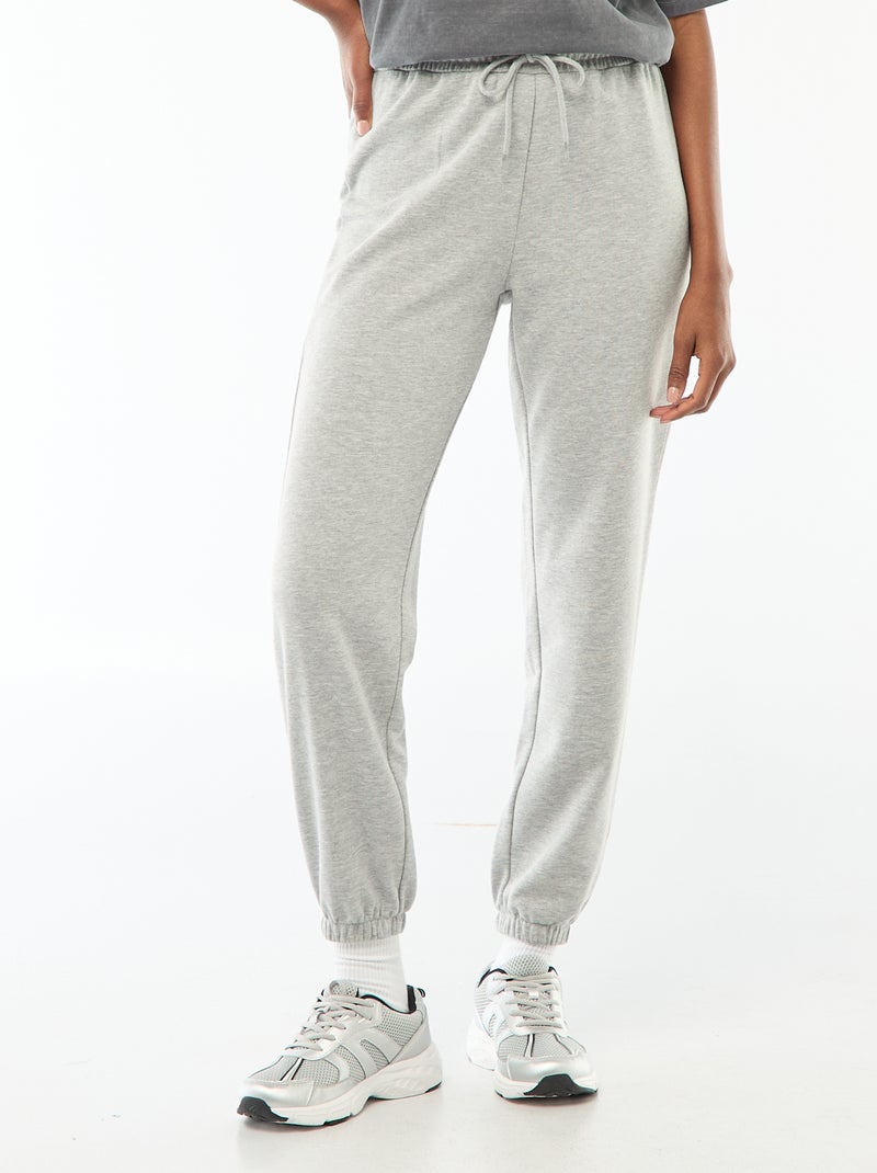 Pantalón de chándal básico Gris - Kiabi