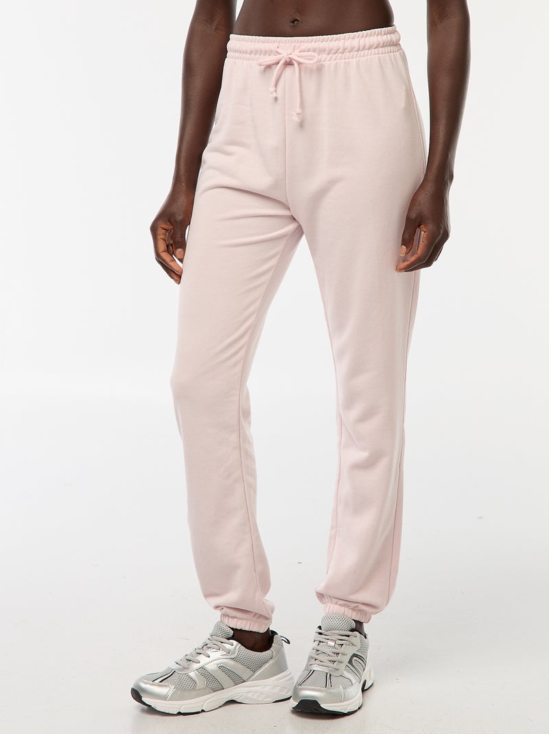 Pantalón de chándal básico Rosa - Kiabi