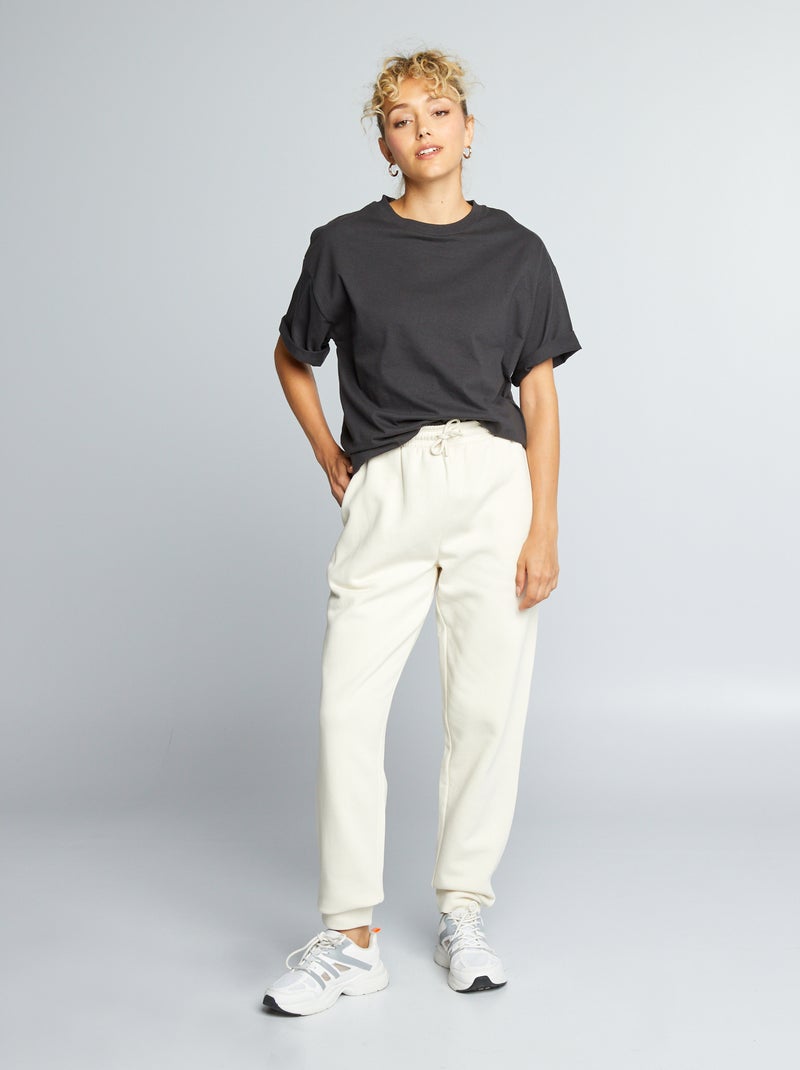 Pantalón de chándal beige - Kiabi