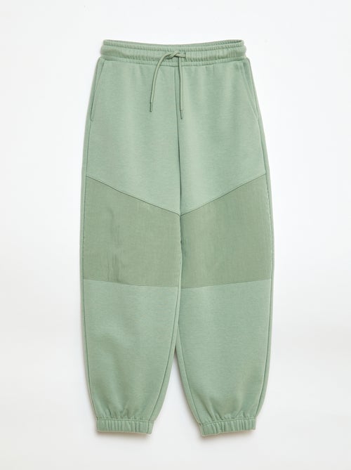 Pantalón de chándal bimateria - Kiabi
