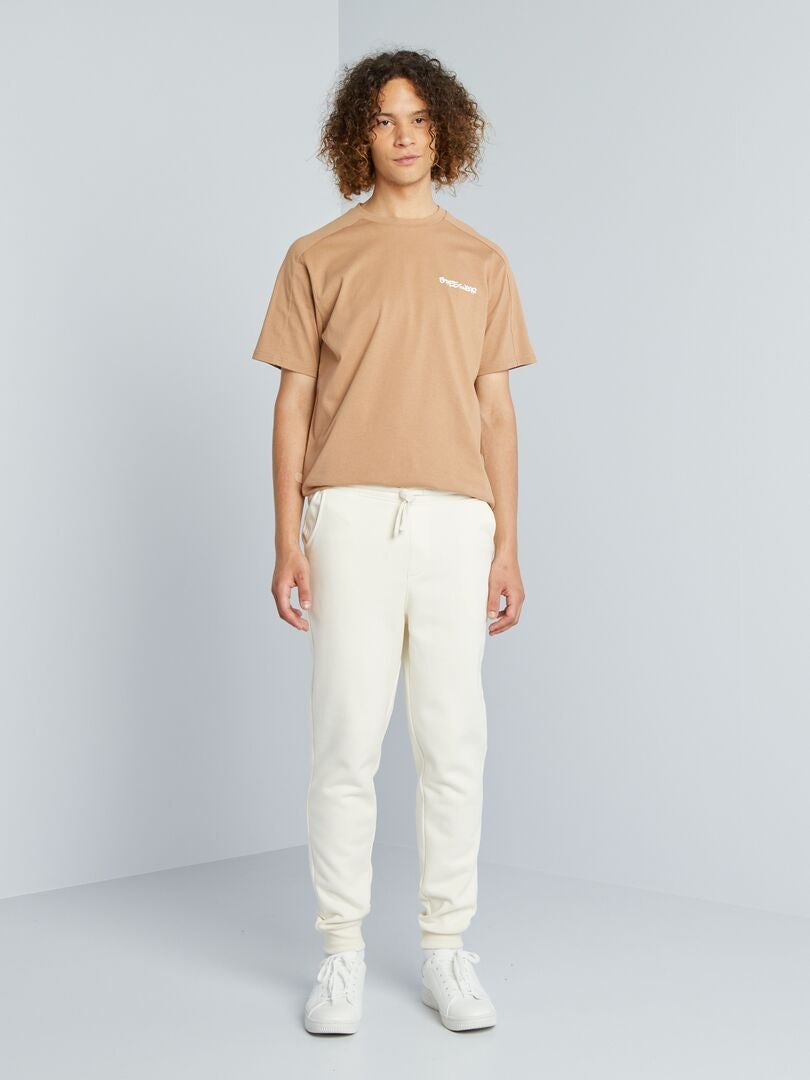 Pantalón de chándal BLANCO - Kiabi