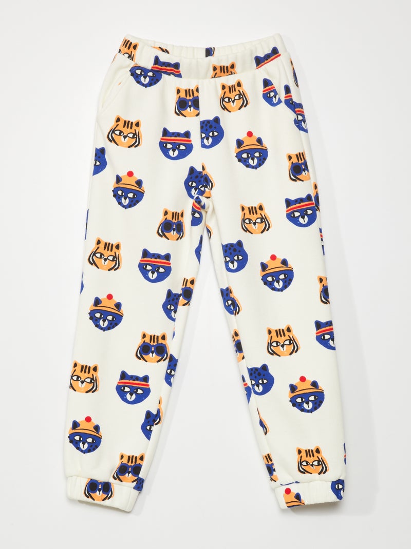 Pantalón de chándal BLANCO - Kiabi