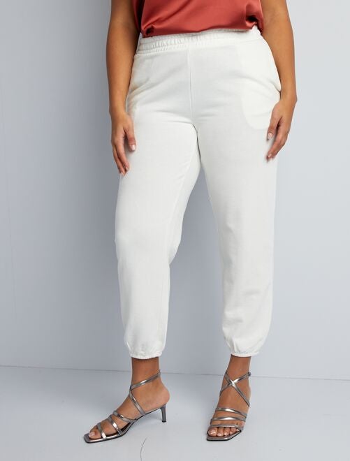 SDCVRE Pantalones de chándal de Mujer Causla Blanco Vintage Simple Longitud  Completa Bolsillo Pierna Ancha Pantalones Mujer Pantalones Sueltos 6  tamaños S-3XL, Blanco, 2XL : : Moda