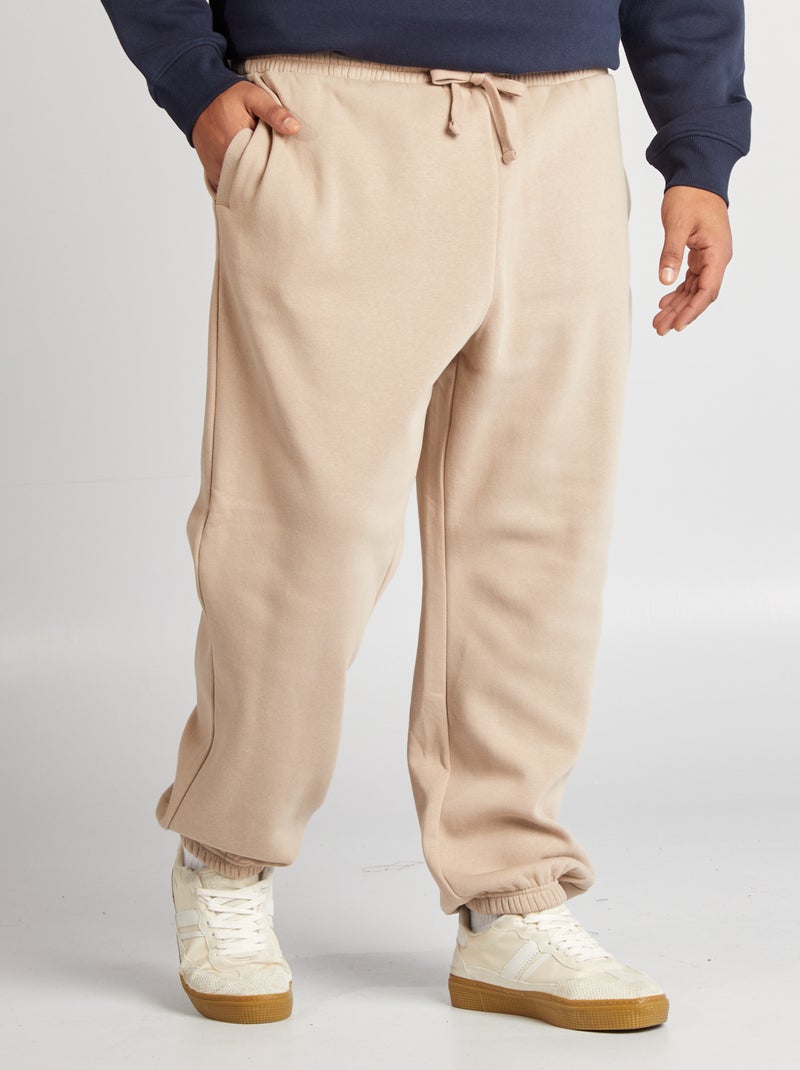Pantalón de chándal cálido beige - Kiabi