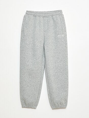 Pantalón de chándal cálido liso con forro polar