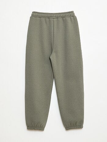 Pantalón de chándal cálido liso con forro polar