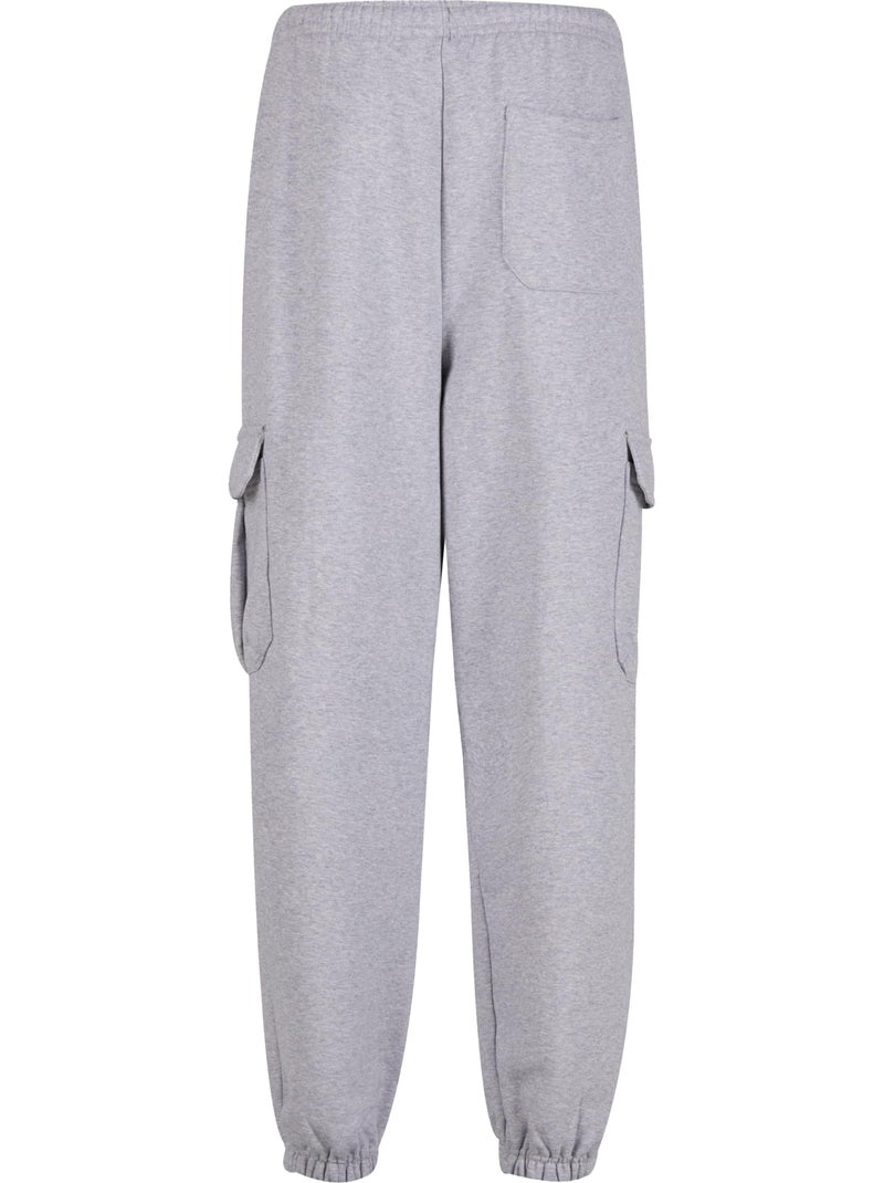Pantalón de chándal cargo 90s para hombre - build your brand Gris jaspeado - Kiabi