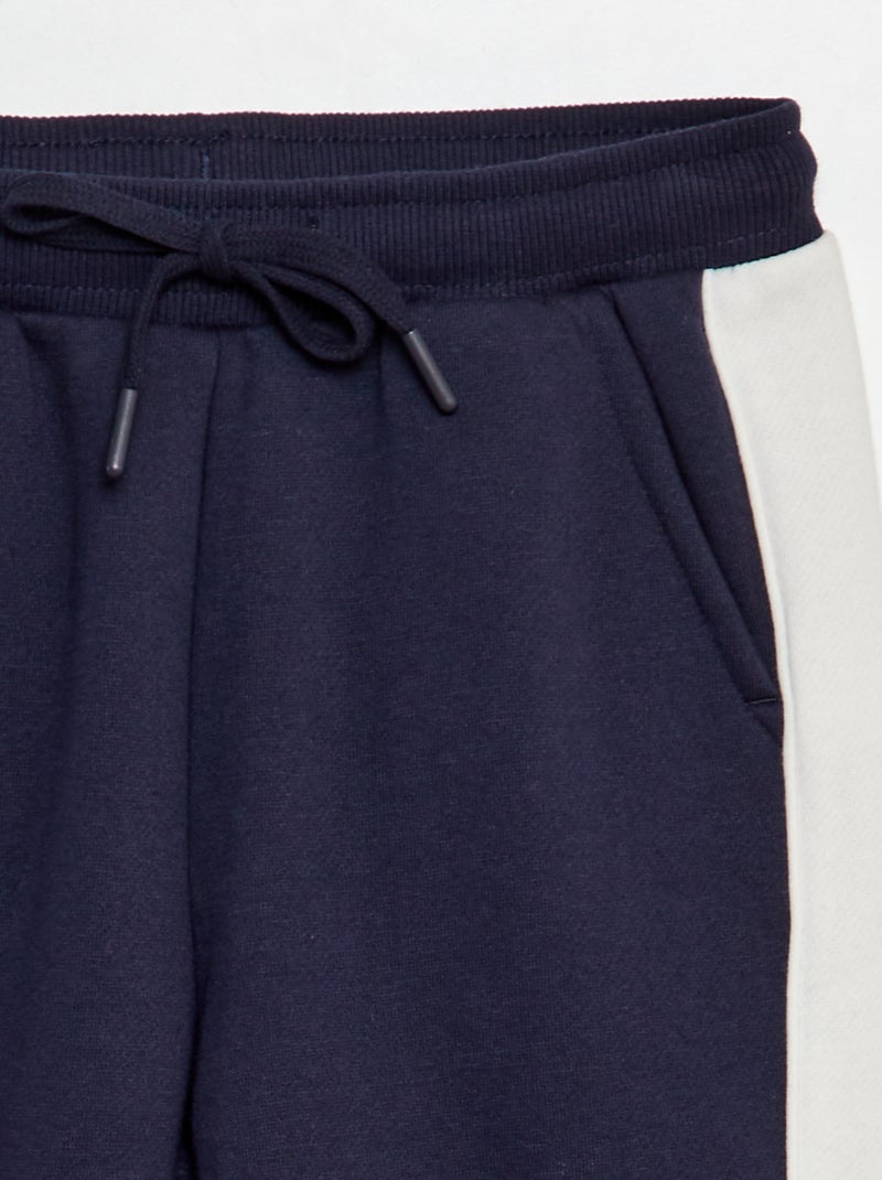 Pantalón de chándal colorblock azul - Kiabi