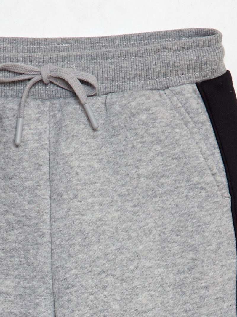Pantalón de chándal colorblock GRIS - Kiabi