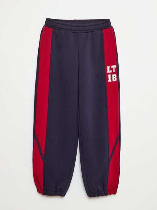 Pantalón de chándal con bandas contrastantes - Kiabi
