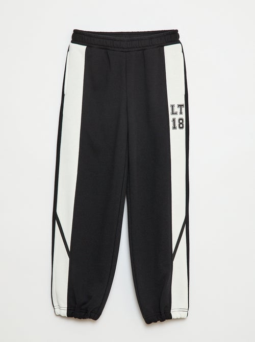 Pantalón de chándal con bandas contrastantes - Kiabi