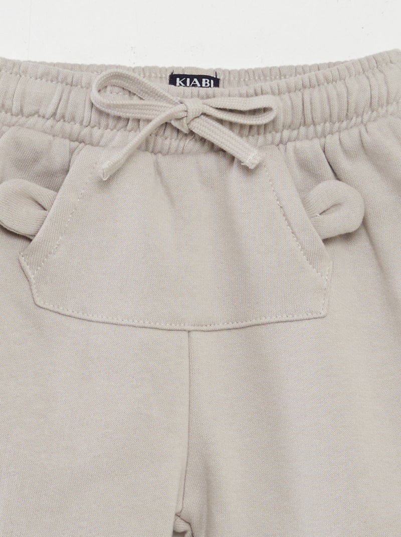Pantalón de chándal con bolsillo GRIS - Kiabi