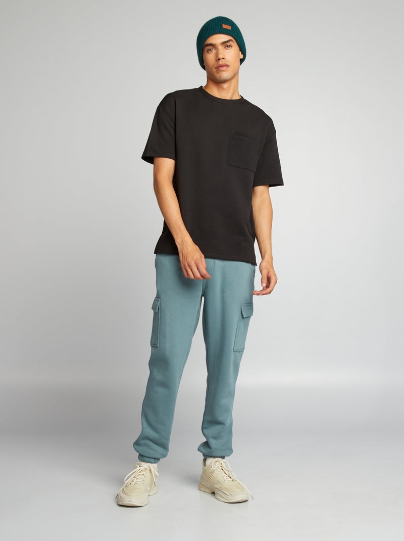 Pantalón de chándal con bolsillos AZUL - Kiabi