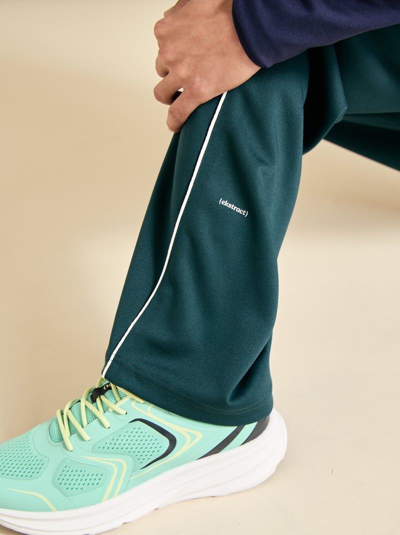 Pantalón de chándal con bolsillos con cremallera (ekstract) Verde - Kiabi