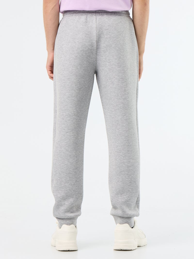 Pantalón de chándal con bolsillos con cremallera Gris - Kiabi