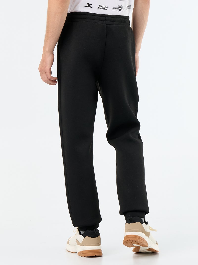 Pantalón de chándal con bolsillos con cremallera Negro - Kiabi