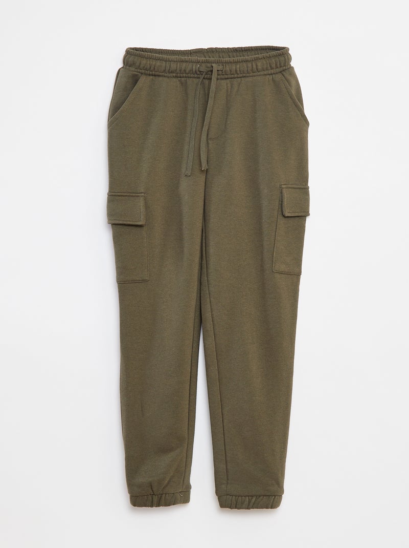 Pantalón de chándal con bolsillos Kaki - Kiabi