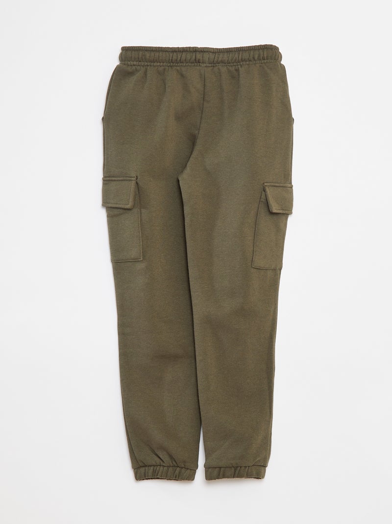 Pantalón de chándal con bolsillos Kaki - Kiabi
