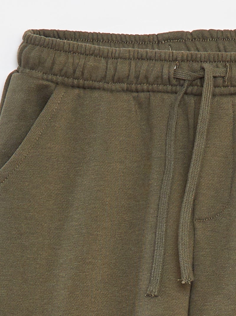 Pantalón de chándal con bolsillos Kaki - Kiabi