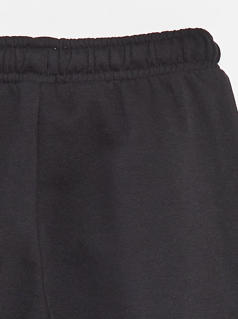 Pantalón de chándal con bolsillos negro - Kiabi