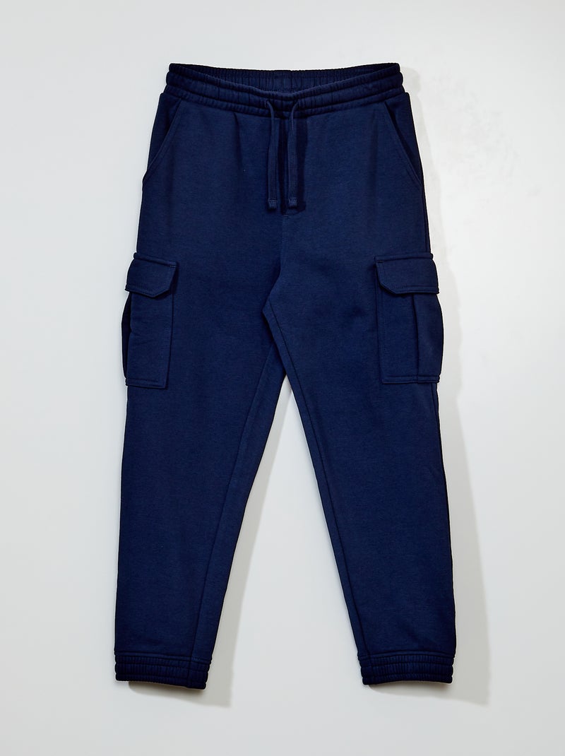 Pantalón de chándal con bolsillos negro iris - Kiabi
