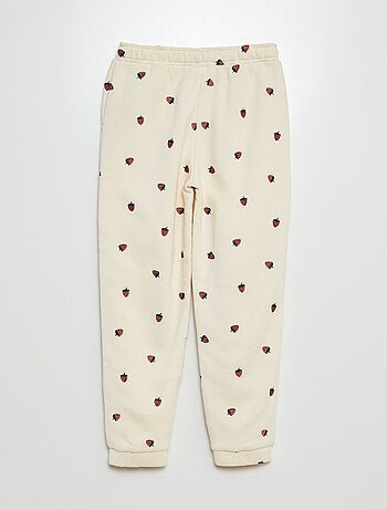 Pantalón de chándal con bordado de piñas