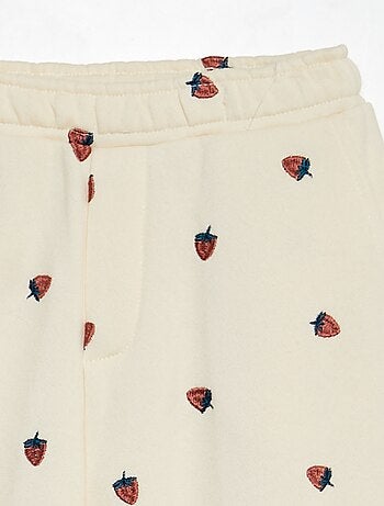 Pantalón de chándal con bordado de piñas