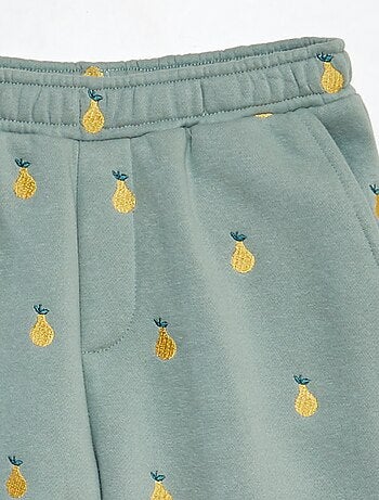 Pantalón de chándal con bordado de piñas