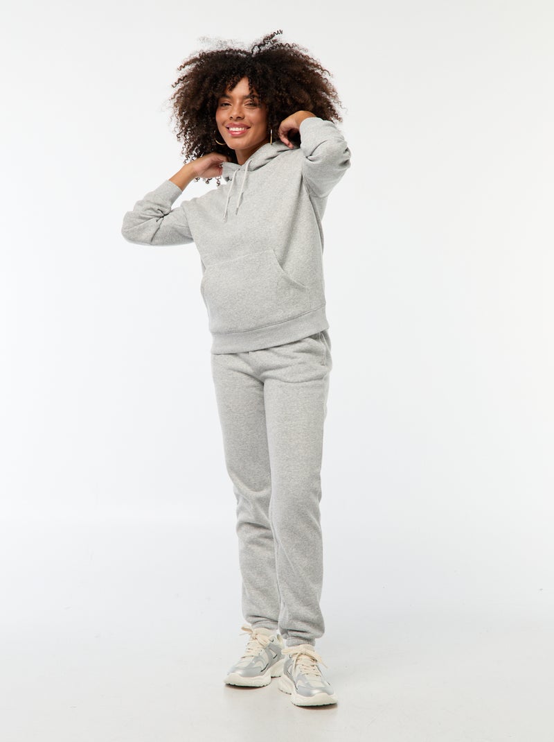 Pantalón de chándal con cintura estándar Gris - Kiabi