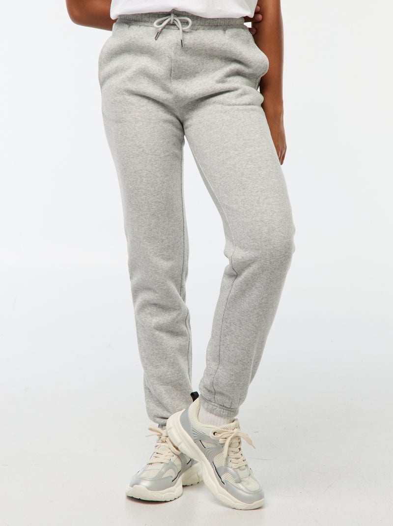 Pantalón de chándal con cintura estándar Gris - Kiabi