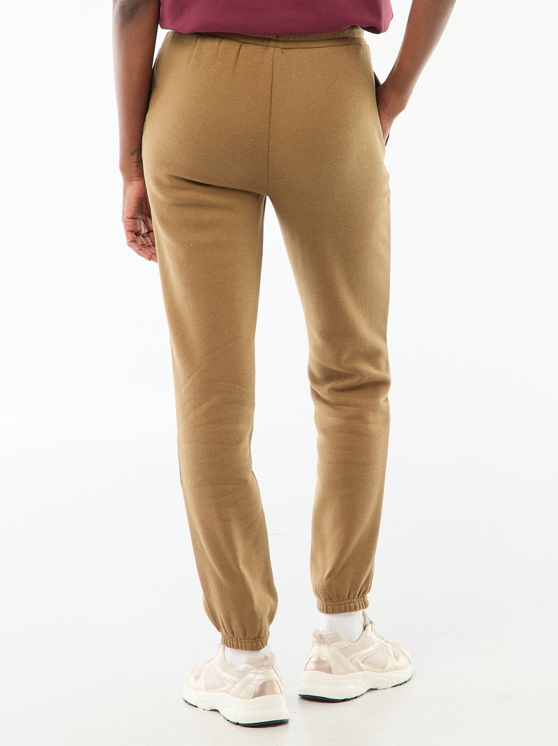 Pantalón de chándal con cintura estándar Marron - Kiabi