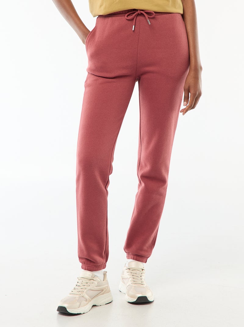 Pantalón de chándal con cintura estándar Rojo - Kiabi