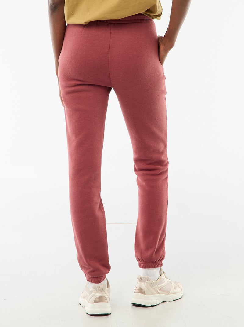Pantalón de chándal con cintura estándar Rojo - Kiabi