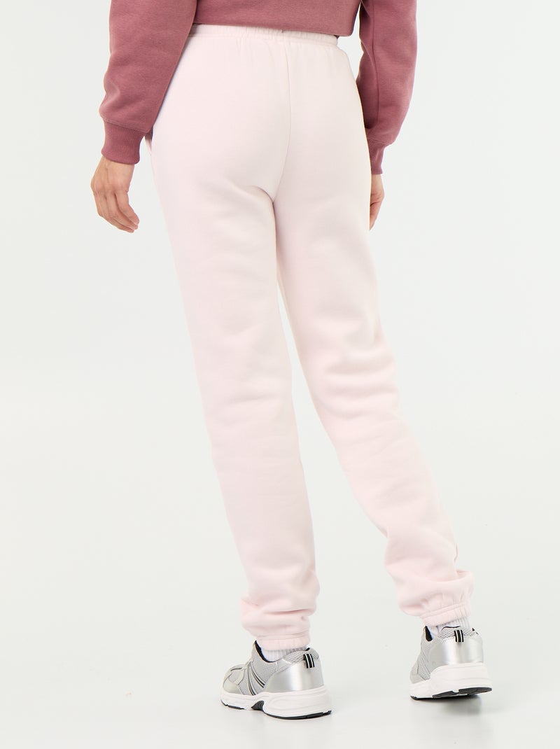 Pantalón de chándal con cintura estándar Rosa - Kiabi