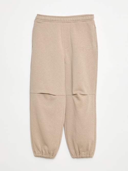 Pantalón de chándal con inscripción bordada - Kiabi