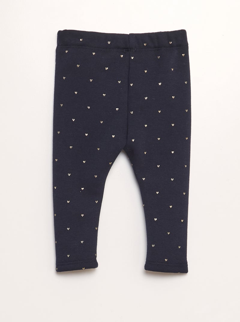 Pantalón de chándal con lazo AZUL - Kiabi