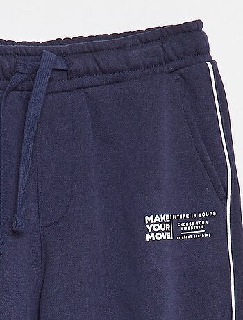 Pantalón de chándal con ribete en contraste