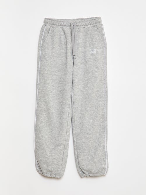Pantalón de chándal con ribete en contraste - Kiabi